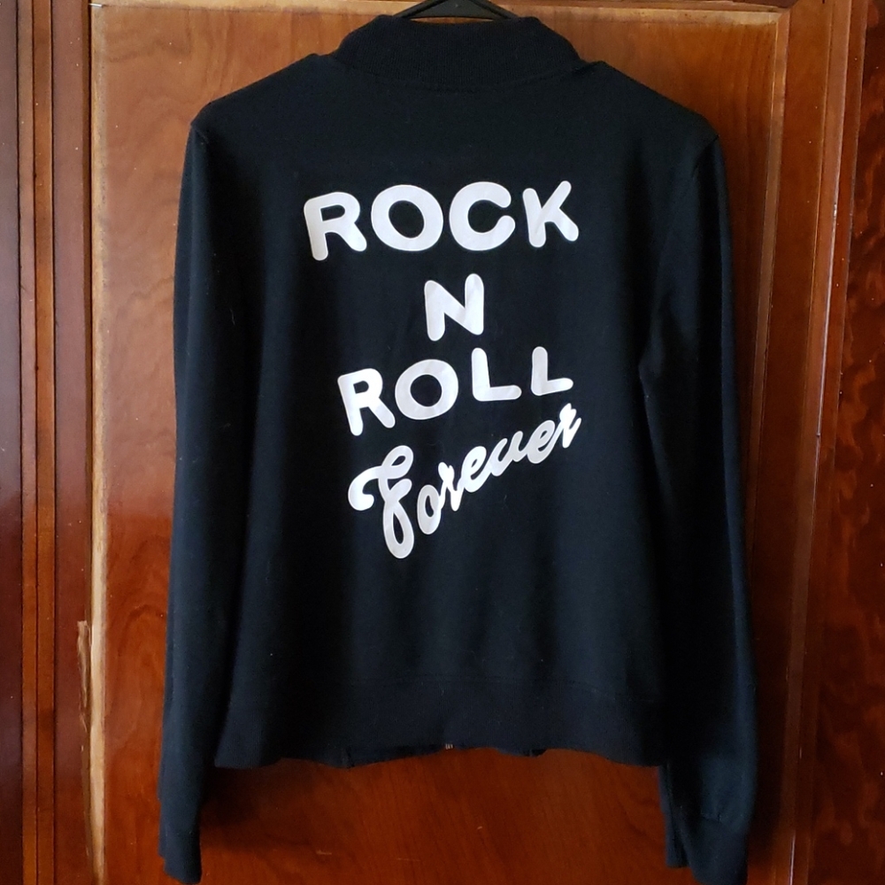 "Rock and Roll Forever" Zip Up Lightweight Jacket